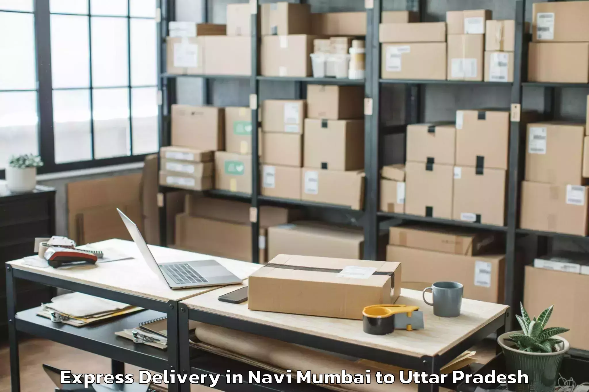 Book Navi Mumbai to Ahraura Express Delivery